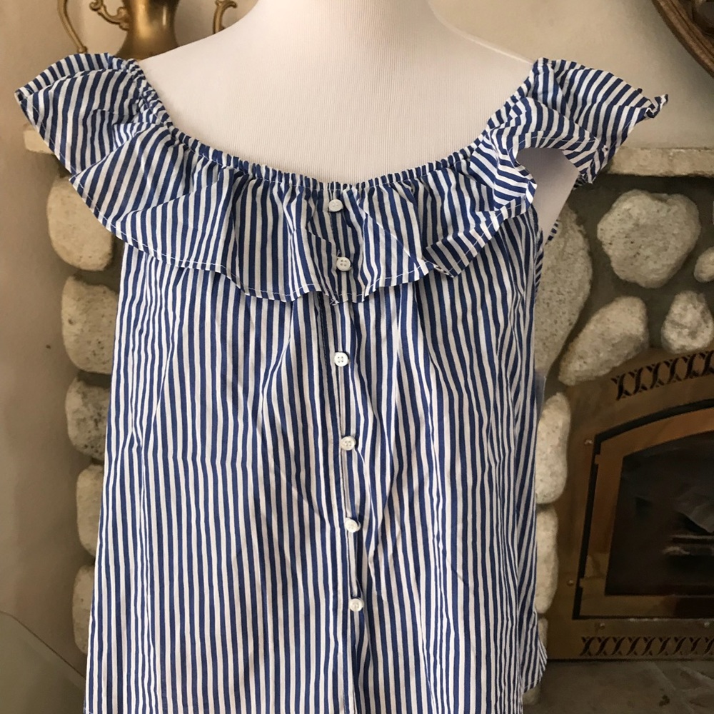 Live 4 Truth Stripped Caped Sleeve Shirt